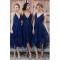A-Line Spaghetti Straps V-Neck Bridesmaid Dresses 3010311