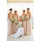 A-Line One-Shoulder Empire Chiffon Long Bridesmaid Dresses Maternity Dresses 3010323