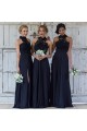 A-Line Lace Navy Blue Long Bridesmaid Dresses 3010325 A-Line Lace Navy Blue Long Bridesmaid Dresses 3010325