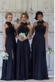 A-Line Lace Navy Blue Long Bridesmaid Dresses 3010325 A-Line Lace Navy Blue Long Bridesmaid Dresses 3010325