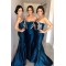 Mermaid Sweetheart Long Bridesmaid Dresses with Lace Appliques 3010327