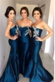Mermaid Sweetheart Long Bridesmaid Dresses with Lace Appliques 3010327 Mermaid Sweetheart Long Bridesmaid Dresses with Lace Appliques 3010327