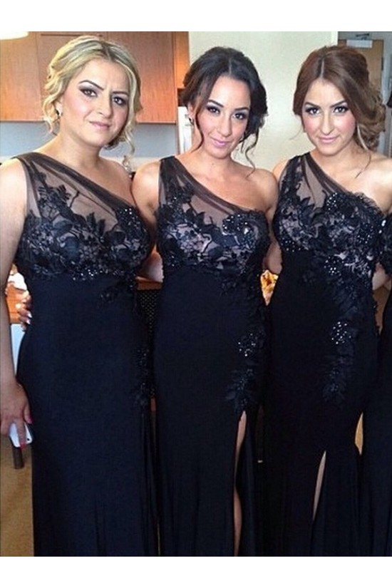 Sheath Off-the-Shoulder Navy Blue Long Bridesmaid Dresses 3010330 Sheath Off-the-Shoulder Navy Blue Long Bridesmaid Dresses 3010330