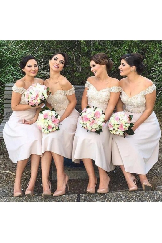 A-Line Lace Off-the-Shoulder Bridesmaid Dresses 3010332 A-Line Lace Off-the-Shoulder Bridesmaid Dresses 3010332