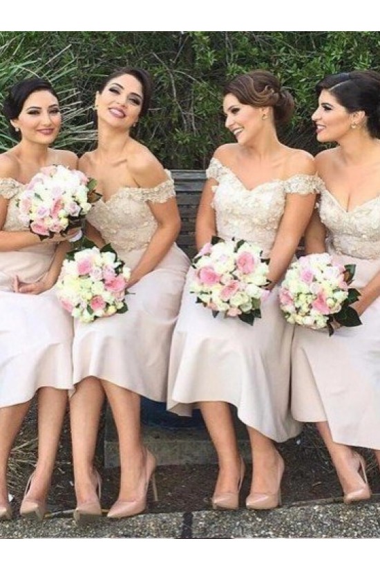 A-Line Lace Off-the-Shoulder Bridesmaid Dresses 3010332 A-Line Lace Off-the-Shoulder Bridesmaid Dresses 3010332
