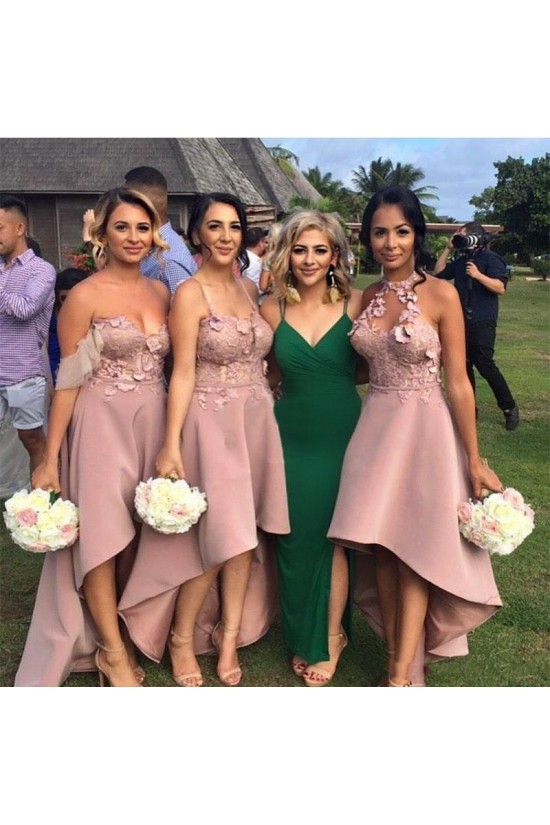 High Low Lace Bridesmaid Dresses 3010341