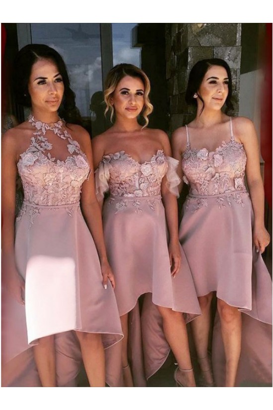High Low Lace Bridesmaid Dresses 3010341