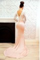 Mermaid Lace Long Sleeves Long Bridesmaid Dresses 3010344