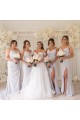 Sheath Spaghetti Straps Long Bridesmaid Dresses with Slit 3010355 Sheath Spaghetti Straps Long Bridesmaid Dresses with Slit 3010355