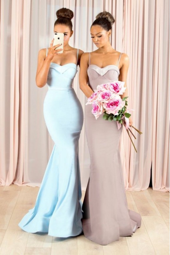 Mermaid Spaghetti Straps Long Bridesmaid Dresses 3010359 Mermaid Spaghetti Straps Long Bridesmaid Dresses 3010359