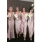 Sheath/Column V-Neck Long Bridesmaid Dresses 3010362