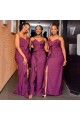 Sheath Spaghetti Straps Long Bridesmaid Dresses 3010366