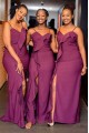 Sheath Spaghetti Straps Long Bridesmaid Dresses 3010366