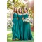 A-Line V-Neck Long Bridesmaid Dresses 3010376