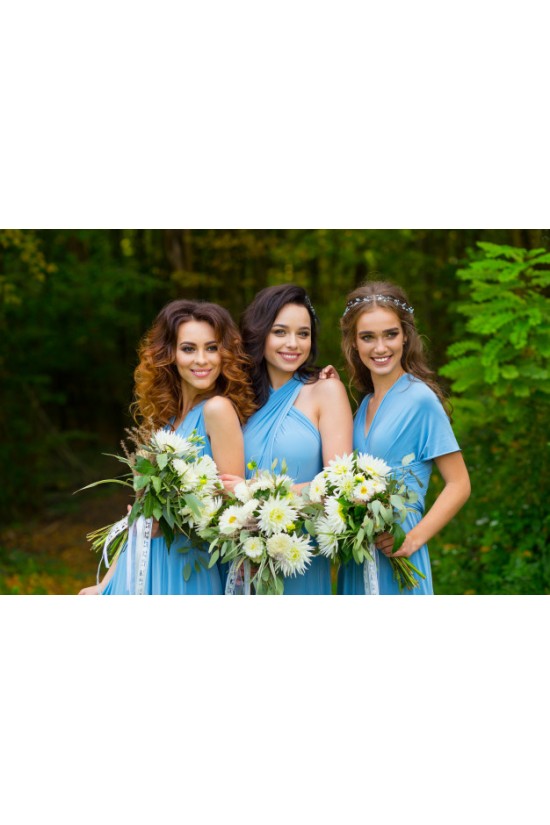 A-Line Chiffon Long Bridesmaid Dresses 3010377