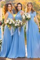 A-Line Chiffon Long Bridesmaid Dresses 3010377