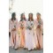 Sheath V-Neck Long Sleeves Chiffon Long Bridesmaid Dresses 3010384