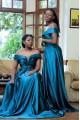 A-Line Off-the-Shoulder Long Bridesmaid Dresses 3010388