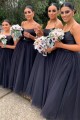 A-Line Spaghetti Straps Long Bridesmaid Dresses 3010391