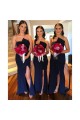Long Navy Blue Bridesmaid Dresses 3010392