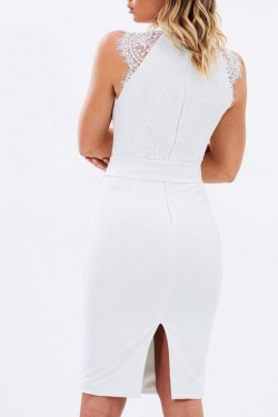 Short Lace Knee Length Bridesmaid Dresses 3010397