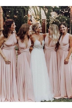 A-Line Long Bridesmaid Dresses 3010406
