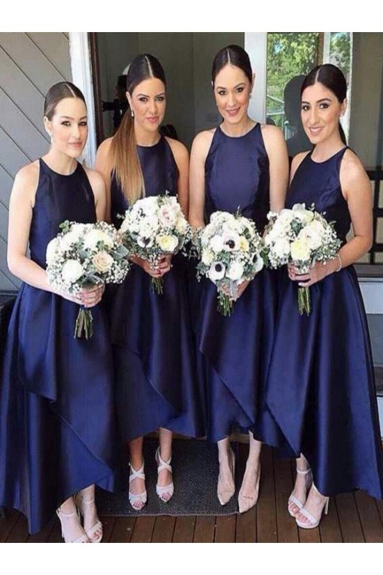 Simple Navy Blue Bridesmaid Dresses 3010408