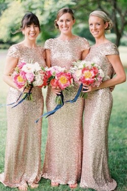 Long Sequins Floor Length Bridesmaid Dresses 3010411