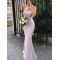 Mermaid One-Shoulder Floor Length Bridesmaid Dresses 3010421