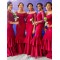 Mermaid Beaded Off-the-Shoulder Floor Length Bridesmaid Dresses 3010422