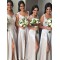 A-Line Lace Floor Length Bridesmaid Dresses 3010425