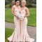 Mermaid Sleeveless Long Floor Length Bridesmaid Dresses 3010428