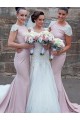 Mermaid Cap Sleeves Long Floor Length Bridesmaid Dresses 3010435