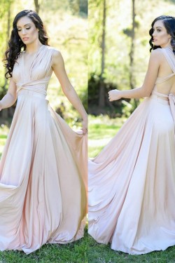 A-Line Floor Length Bridesmaid Dresses 3010442