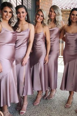 Sheath Spaghetti Straps Bridesmaid Dresses 3010445