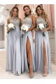 A-Line Lace and Chiffon Floor Length Bridesmaid Dresses 3010450