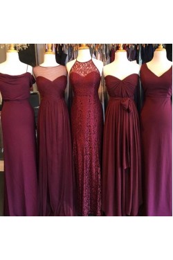 Affordable Long Floor Length Bridesmaid Dresses 3010454