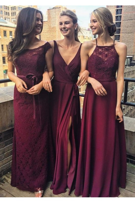 Affordable Long Floor Length Bridesmaid Dresses 3010455