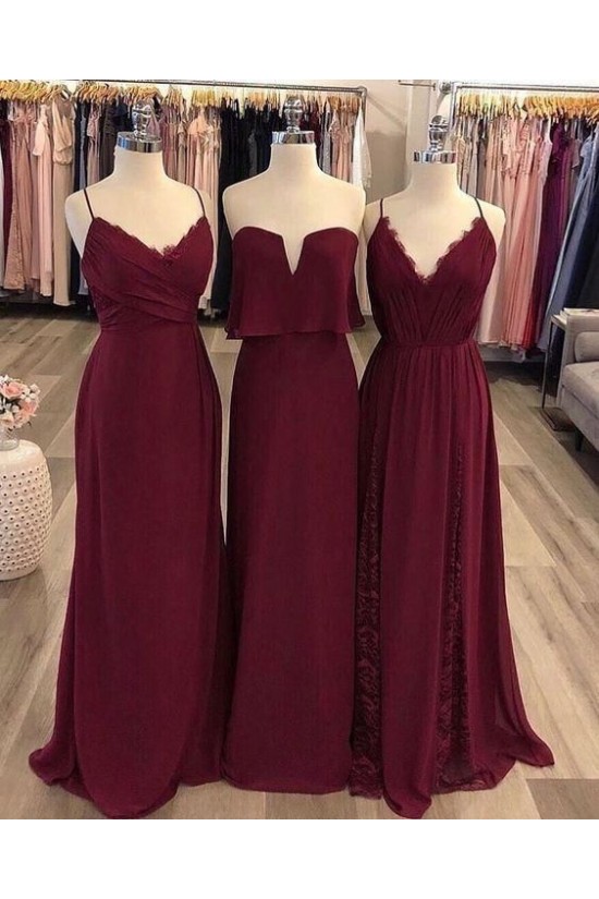 Affordable Long Floor Length Bridesmaid Dresses 3010456