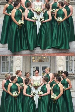 A-Line Floor Length Bridesmaid Dresses 3010458
