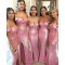 Mermaid Sequins Off-the-Shoulder Long Floor Length Bridesmaid Dresses 3010464