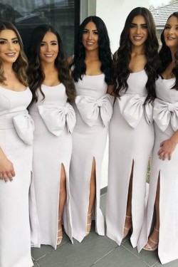 Sheath Floor Length Bridesmaid Dresses 3010474