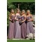 A-Line Off-the-Shoulder Long Floor Length Bridesmaid Dresses 3010484