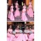 Mermaid Off-the-Shoulder Long Pink Plus Size Floor Length Bridesmaid Dresses 3010487