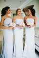 Mermaid Strapless Long Floor Length Bridesmaid Dresses 3010490