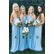 Sheath Long Chiffon Floor Length Bridesmaid Dresses 3010499