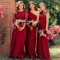 A-Line Long Chiffon Floor Length Bridesmaid Dresses 3010501