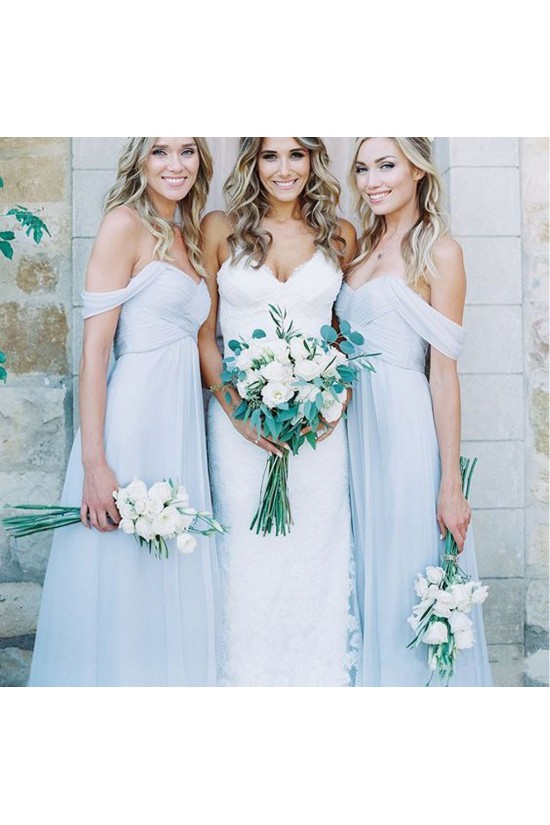 A-Line Chiffon Off-the-Shoulder Floor Length Bridesmaid Dresses 3010506 A-Line Chiffon Off-the-Shoulder Floor Length Bridesmaid Dresses 3010506