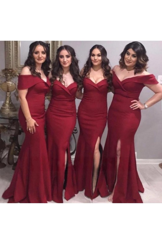 Mermaid Off-the-Shoulder Floor Length Bridesmaid Dresses 3010508 Mermaid Off-the-Shoulder Floor Length Bridesmaid Dresses 3010508