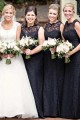 Long Black Lace Floor Length Bridesmaid Dresses 3010511 Long Black Lace Floor Length Bridesmaid Dresses 3010511